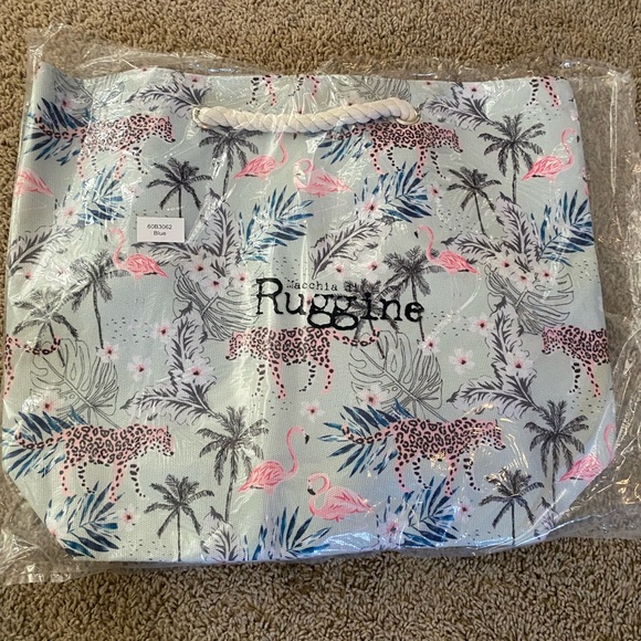 NWT RUGGINE tropical tote. Great for the 🏖 BEACH/VACATION - Picture 8 of 9